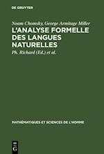 L''analyse formelle des langues naturelles