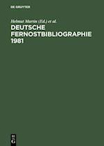 Deutsche Fernostbibliographie 1981