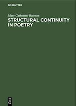 Structural continuity in poetry