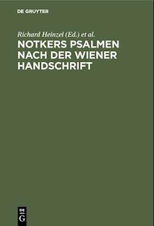 Notkers Psalmen nach der Wiener Handschrift