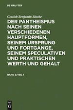 Gottlob Benjamin Jäsche: Der Pantheismus nach seinen verschiedenen Hauptformen, seinem Ursprung und Fortgange, seinem speculativen und praktischen Werth und Gehalt. Band 2