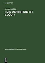 »Die Definition ist blöd!«