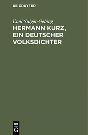 Hermann Kurz, ein deutscher Volksdichter