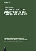 Grundlagen zur Entzifferung der Osterinselschrift