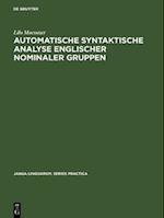 Automatische syntaktische Analyse englischer nominaler Gruppen