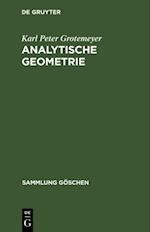 Analytische Geometrie