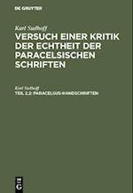 Paracelsus-Handschriften