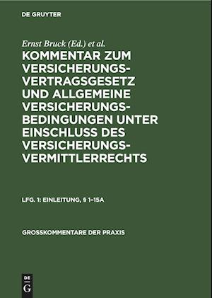 Einleitung, § 1-15a