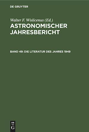 Die Literatur Des Jahres 1949