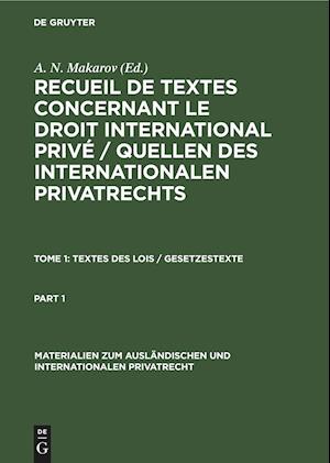 Textes des Lois / Gesetzestexte