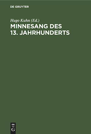 Minnesang Des 13. Jahrhunderts