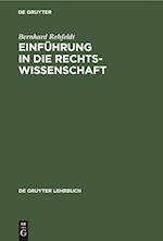 Einführung in Die Rechtswissenschaft