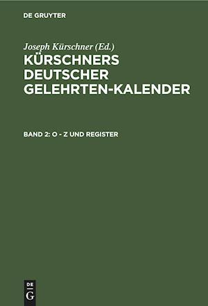 O - Z und Register