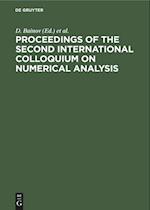 Proceedings of the Second International Colloquium on Numerical Analysis