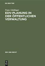 Edv-Planung in Der Öffentlichen Verwaltung