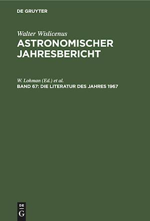 Die Literatur Des Jahres 1967