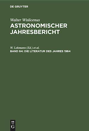 Die Literatur Des Jahres 1964