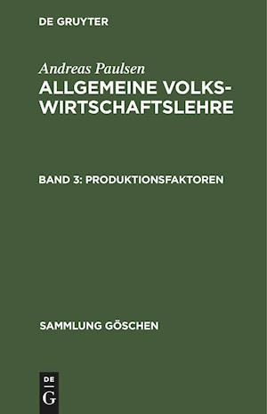 Produktionsfaktoren