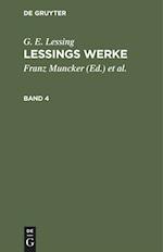 G. E. Lessing: Lessings Werke. Band 4