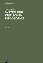 Carl Göring: System der kritischen Philosophie. Teil 2
