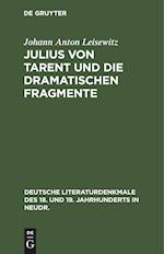 Julius von Tarent und die dramatischen Fragmente