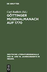 Göttinger Musenalmanach auf 1770