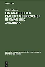 Ein Arabischer Dialekt Gesprochen in Oman Und Zanzibar