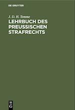 Lehrbuch des Preußischen Strafrechts