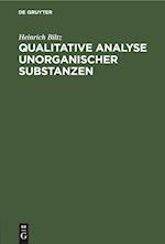 Qualitative Analyse unorganischer Substanzen