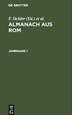 Almanach aus Rom, Jahrgang 1, Almanach aus Rom Jahrgang 1