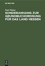 Sonderanhang zur Grundbuchordnung für das Land Hessen