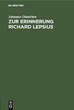 Zur Erinnerung Richard Lepsius