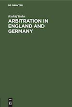 Arbitration in England and Germany