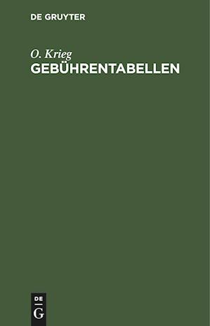 Gebührentabellen