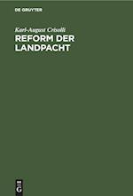 Reform der Landpacht