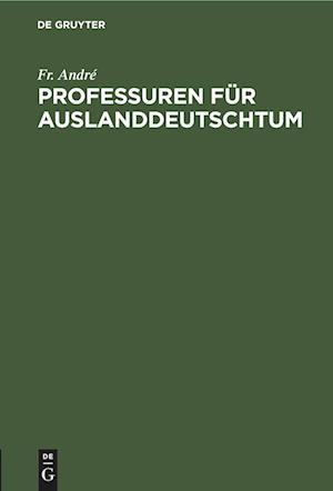 Professuren für Auslanddeutschtum