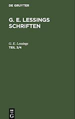 G. E. Lessings Schriften, Teil 3/4