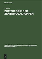 Zur Theorie der Zentrifugalpumpen