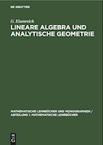 Lineare Algebra und analytische Geometrie