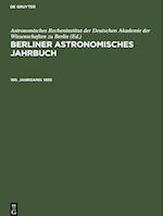 Berliner Astronomisches Jahrbuch, 180. Jahrgang, Berliner Astronomisches Jahrbuch (1955)