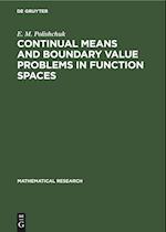 Continual Means and Boundary Value Problems in Function Spaces