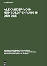 Alexander-von-Humboldt-Ehrung in der DDR