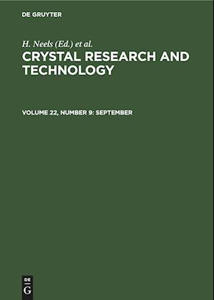 Crystal Research and Technology, Volume 22, Number 9, September