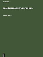 Ernährungsforschung, Band 22, Heft 3, Ernährungsforschung Band 22, Heft 3