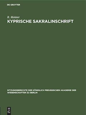 Kyprische Sakralinschrift