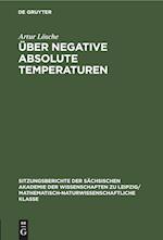 Über negative absolute Temperaturen