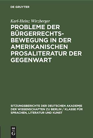 Probleme der Bürgerrechtsbewegung in der amerikanischen Prosaliteratur der Gegenwart