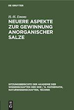 Neuere Aspekte zur Gewinnung anorganischer Salze