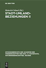 Stadt-Umland-Beziehungen II