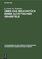 Über das Bruchstück einer altattischen Grabstele